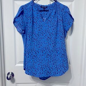 Tiffany Tulip Sleeve Blue Blouse by 41 Hawthorne
